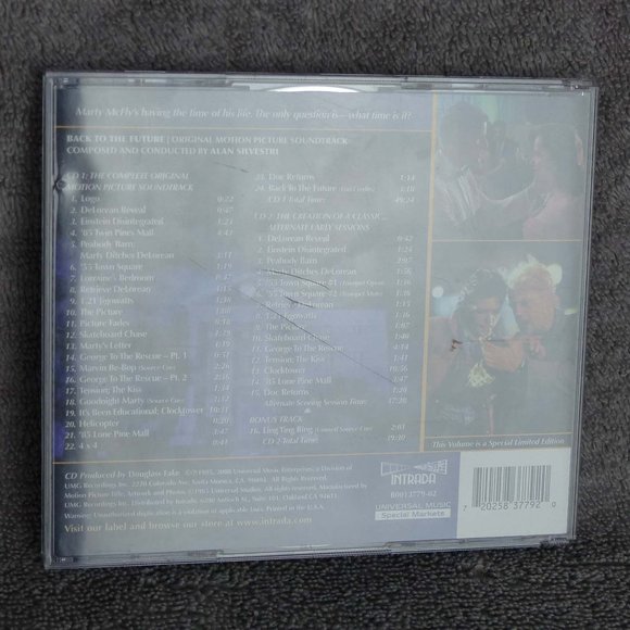 Back To The Future 2 CD Original Movie Soundtrack Alan Silvestri Intrada Special - Picture 14 of 14
